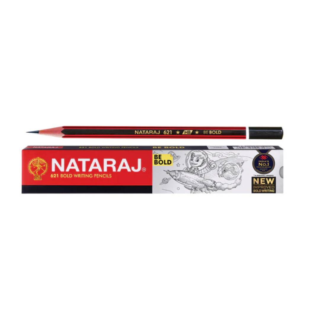NATRAJ 621 BE BOLD HB PENCILS PACK OF 10PCS