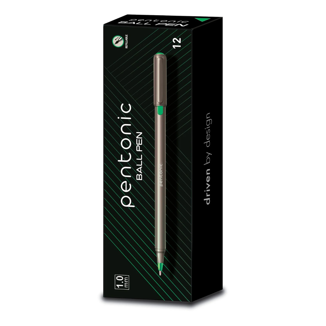 PENTONIC BALL PEN PACK OF 10PCS - GREEN