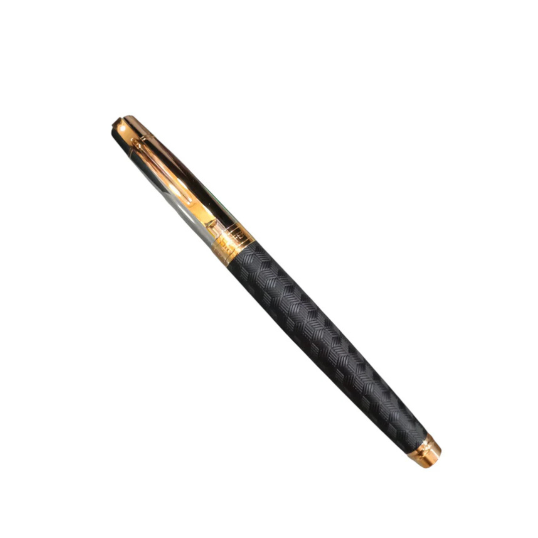 SHEAFFER 9347 ENGRAVED MATTE BARREL BLACK ROLLER PEN