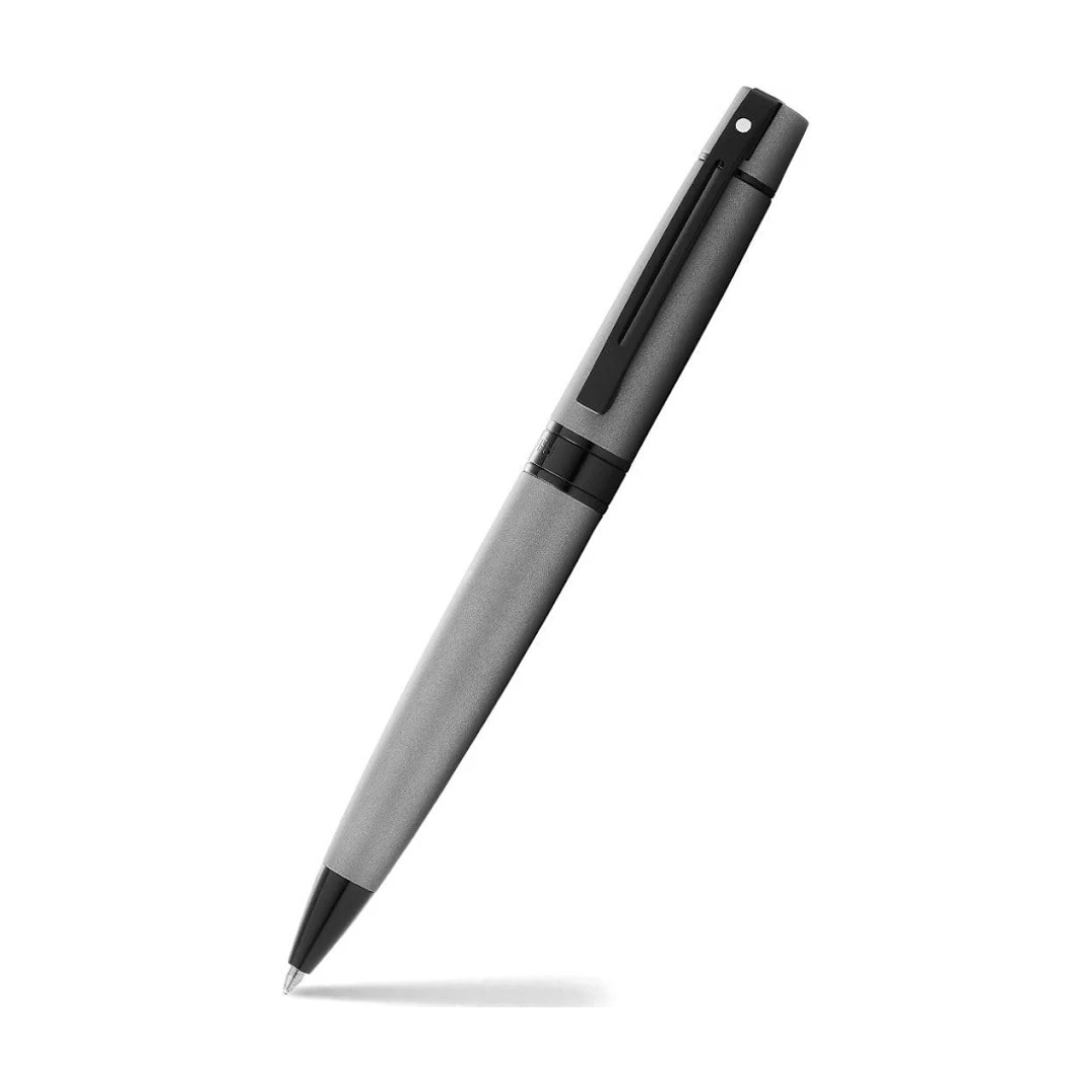 SHEAFFER 9345 MATTE GREY WITH POLISHED BLACK TRIM ROLLER BALL PEN
