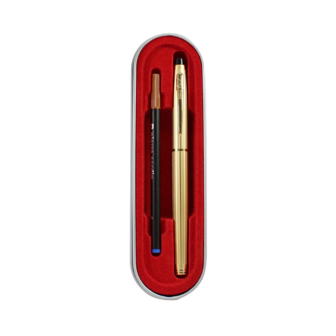PIERRE CARDIN KRISS SATIN GOLD ROLLER BALL PEN