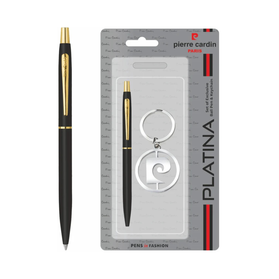 PIERRE CARDIN PLATINA BALL PEN+KEYCHAIN