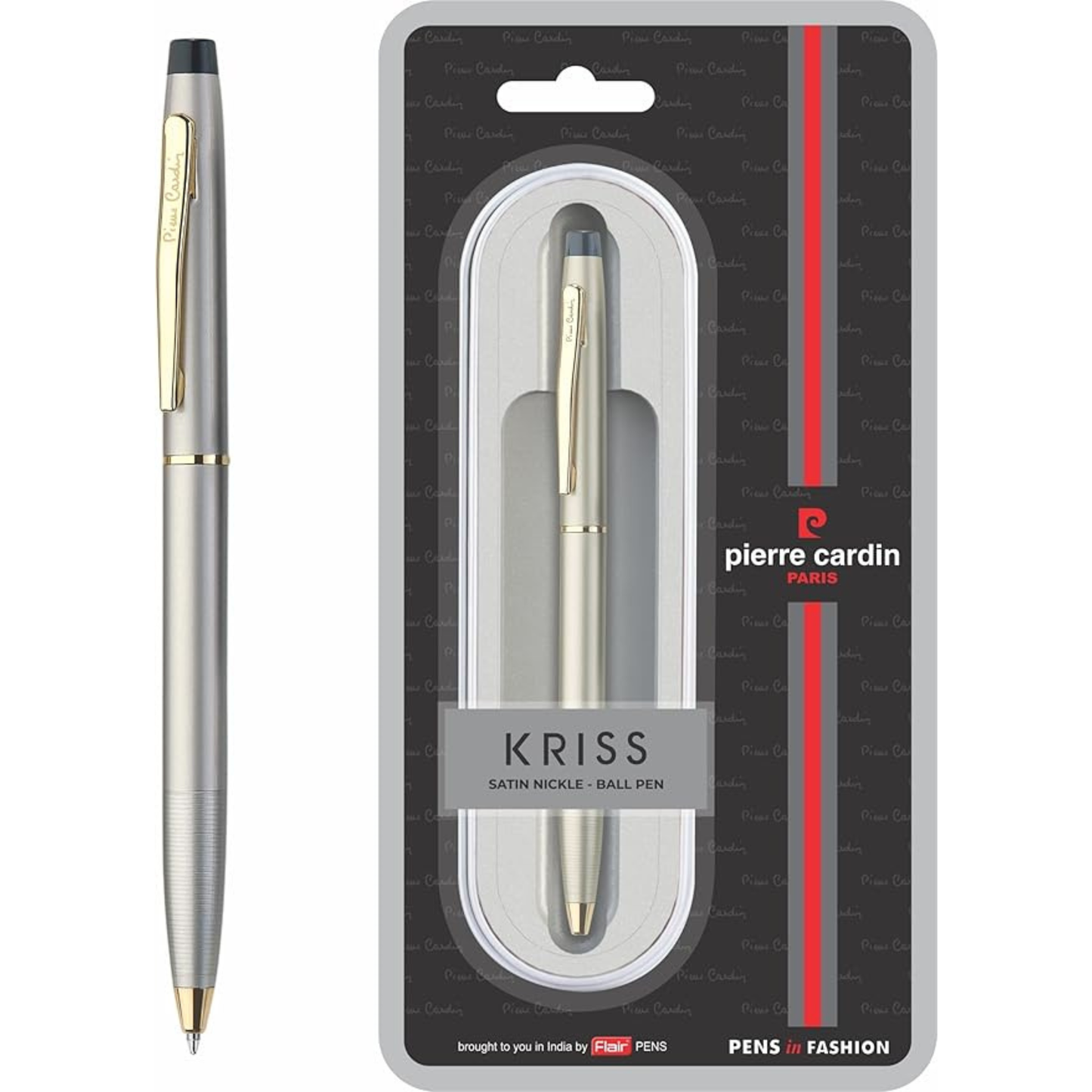 PIERRE CARDIN KRISS SATIN NICKLE BALL PEN