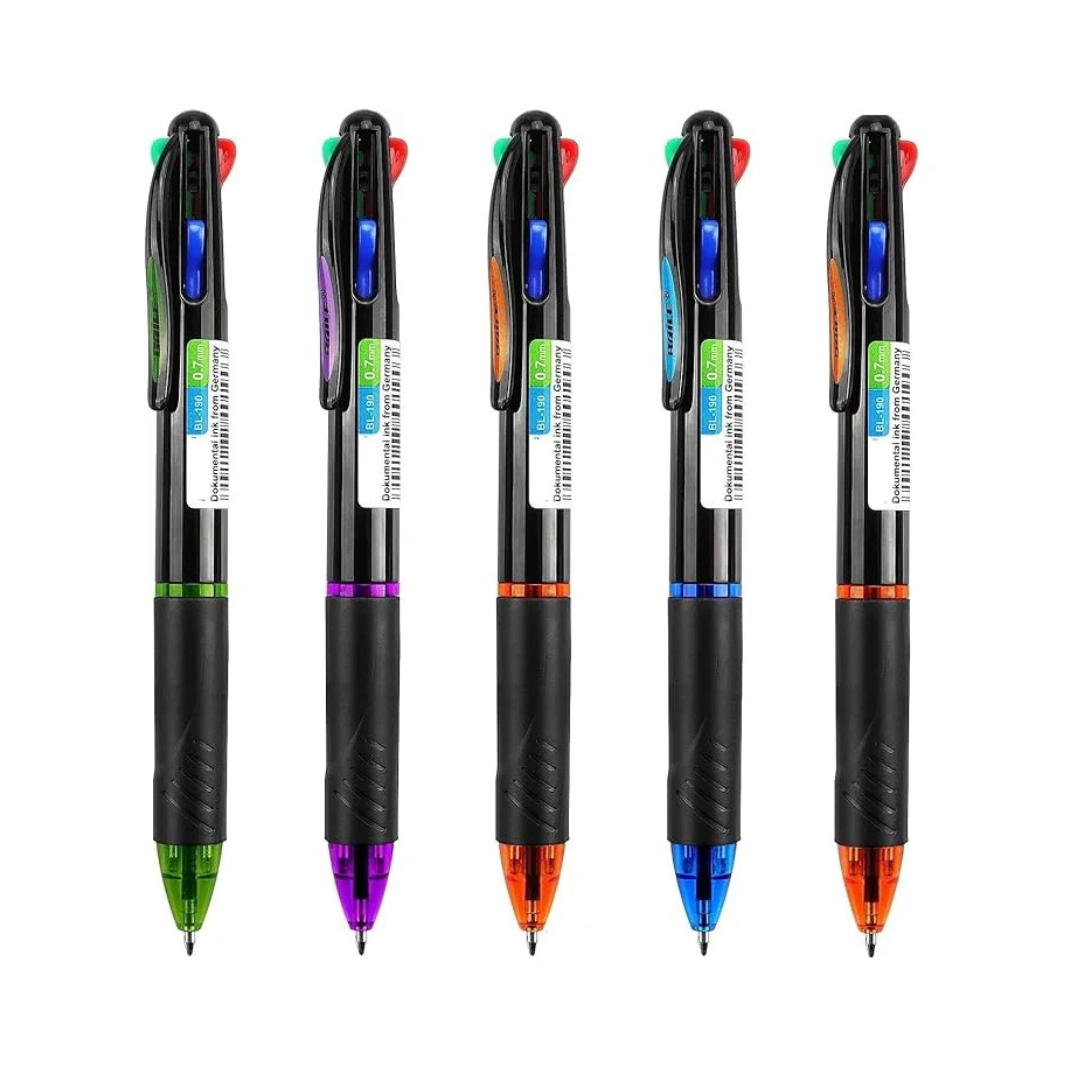 BAOKE BL-190 4IN1 BALL POINT PEN 0.7MM (RED,BLUE,BLACK,GREEN)
