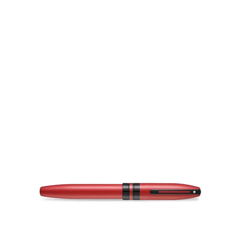 SHEAFFER 9111 ICON METTALIC RED BLACK FOUNTAIN PEN & BALL PEN