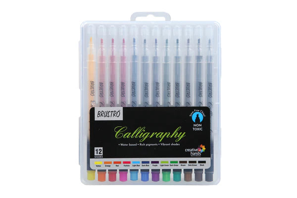 BRUSTRO CALLIGRAPHY PEN SET 12N
