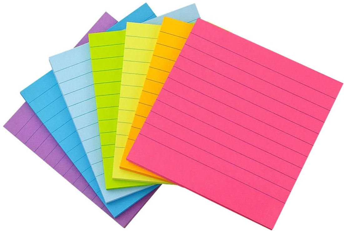 PLANFIX 9036 STICKY PAD RULED 3X3 280SHEETS 7COLORS