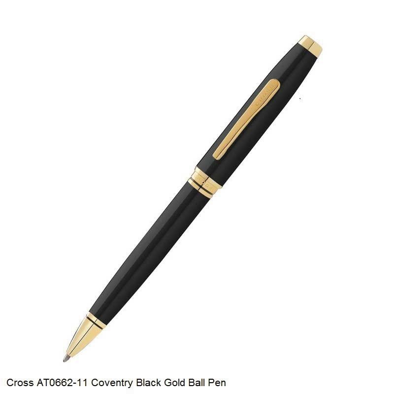 CROSS AT0662-11 CONVENTRY BLACK GOLD BALL PEN