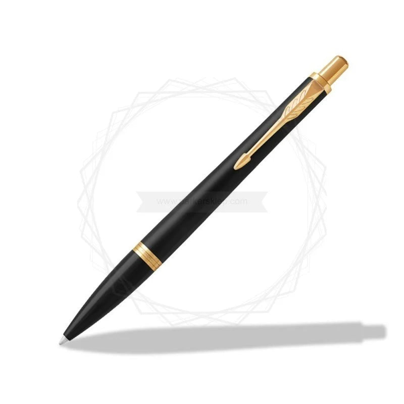 PARKER URBAN MUTED BLACK GOLD TRIM BALL PEN