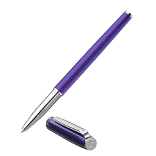 INTELLIO RP14CTP1 INSIGNIA INDIGO BLUE & CHROME ROLLER BALL