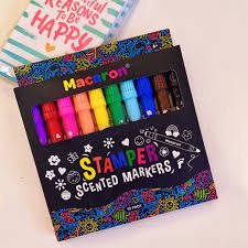 MACARON MCR-1990-21 STAMPER SCENTED MARKER PACK OF 10PCS