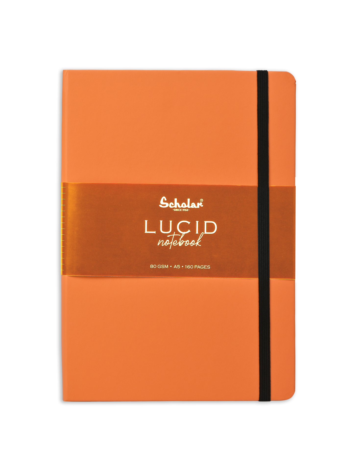 SCHOLAR LUC2 A5 LUCID NOTEBOOK RULED - ORANGE