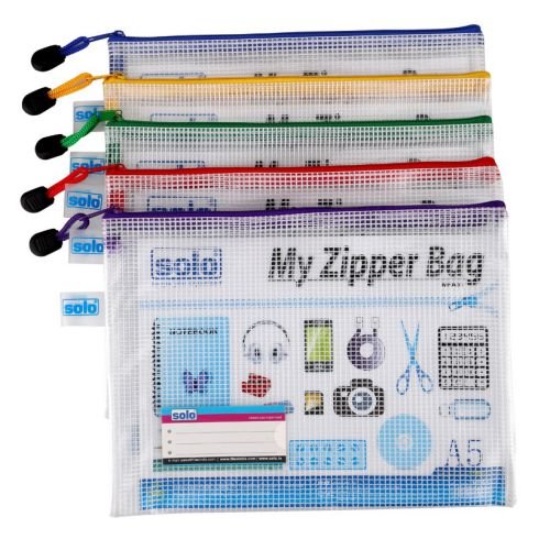 SOLO MF A51 A5 MY ZIPPER CLOSURE BAG - PACK OF 5