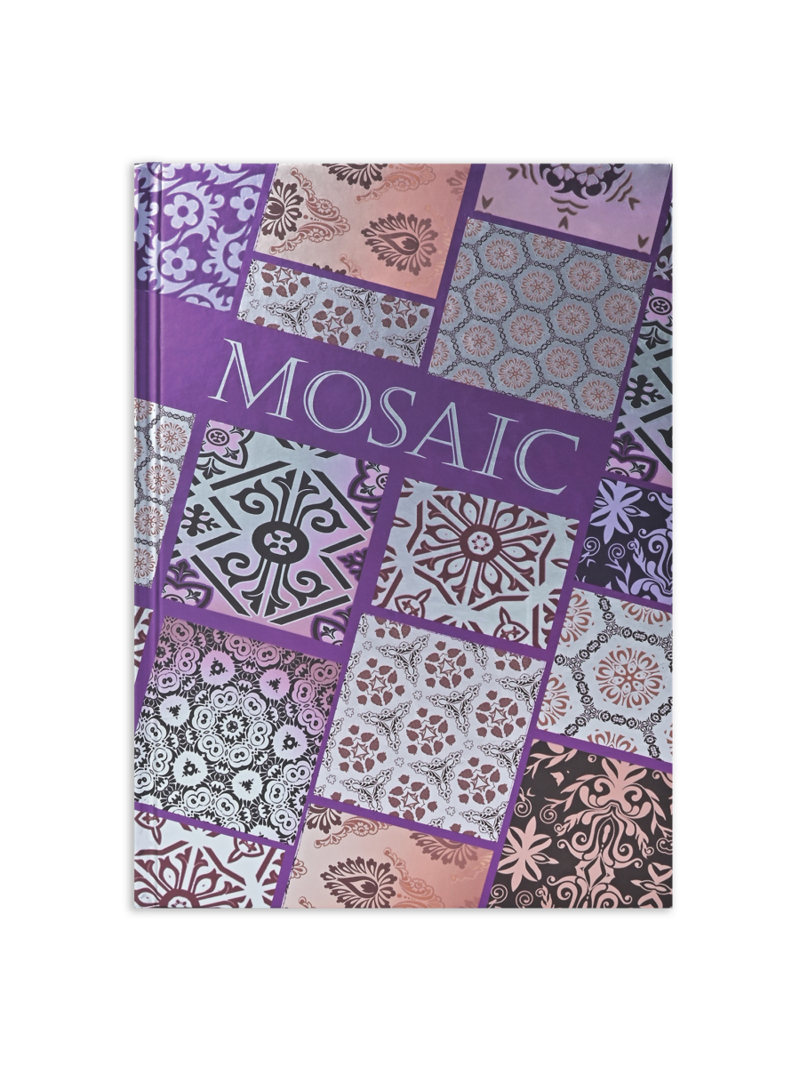 SCHOLAR MSN2 A5 METALLIC NOTEBOOK MOSAIC