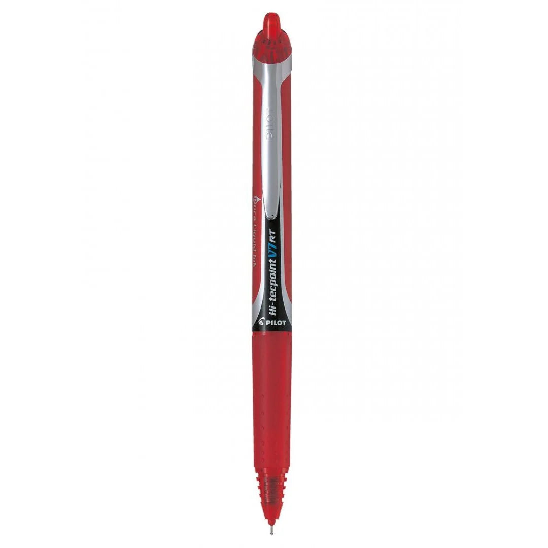 PILOT 1111 HI-TECPOINT V7 RETRACTABLE PEN - RED