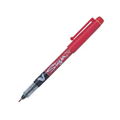 PILOT 1114 V SIGN PEN - RED