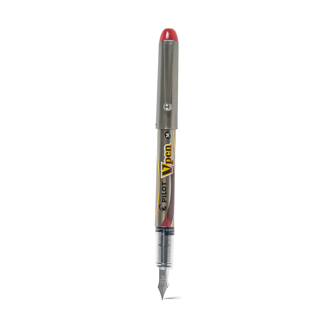 PILOT 1113 V FOUNTAIN PEN - RED