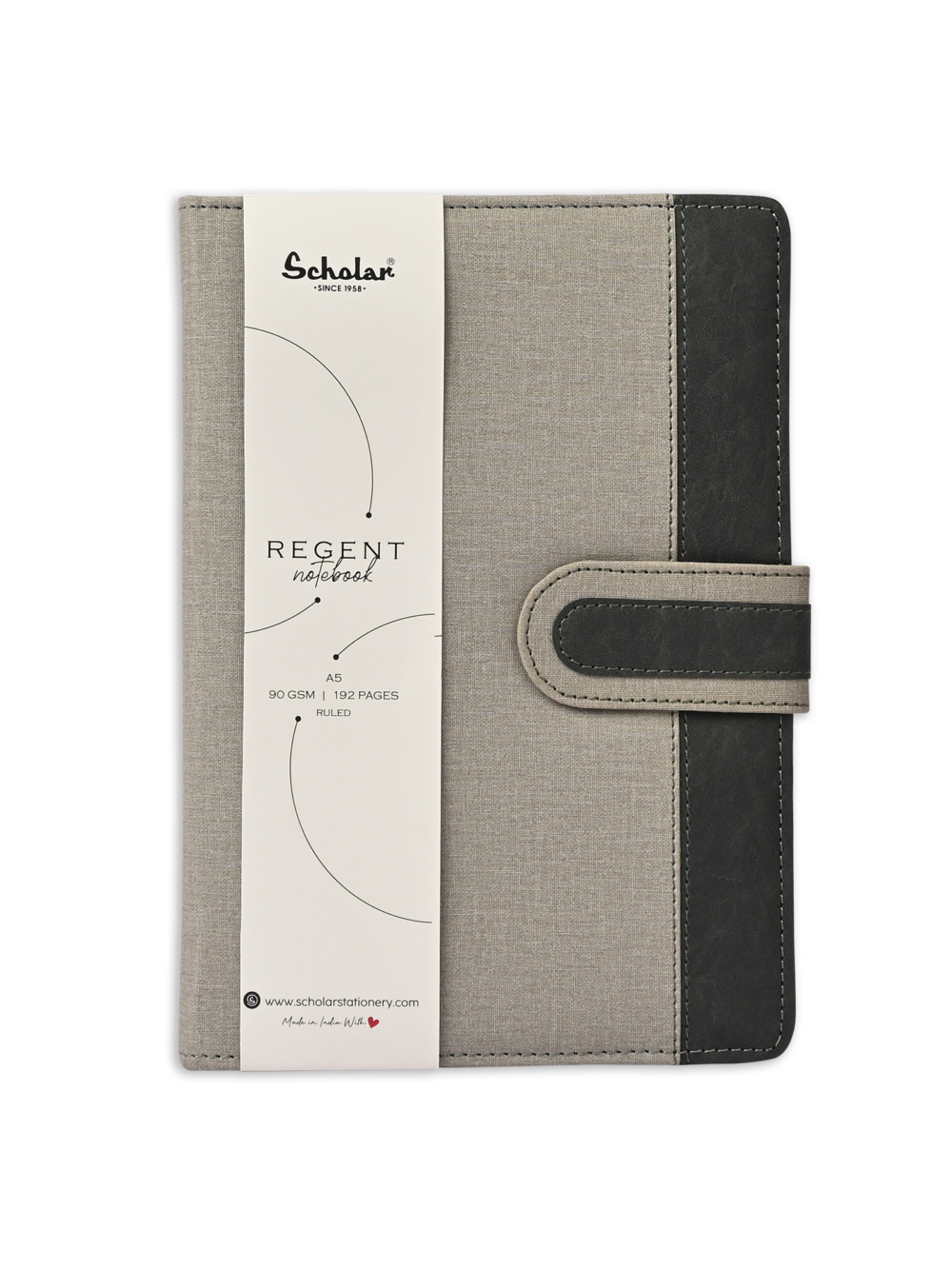 SCHOLAR RGN2 A5 REGENT NOTEBOOK - GREY