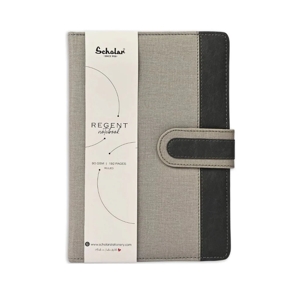 SCHOLAR RGN3 B5 REGENT NOTEBOOK 192PAGES - GREY