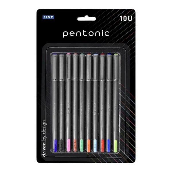 PENTONIC ASSORTED COLOR GEL PEN PACK OF 12PCS
