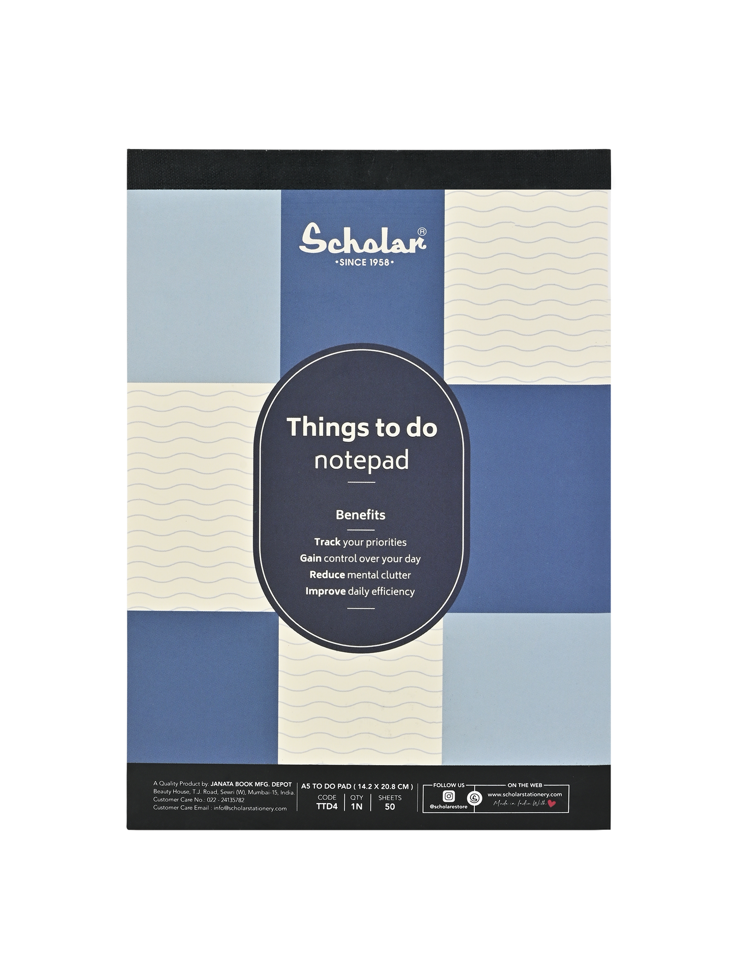 SCHOLAR TTD2 B6 THINGS TO DO PAD