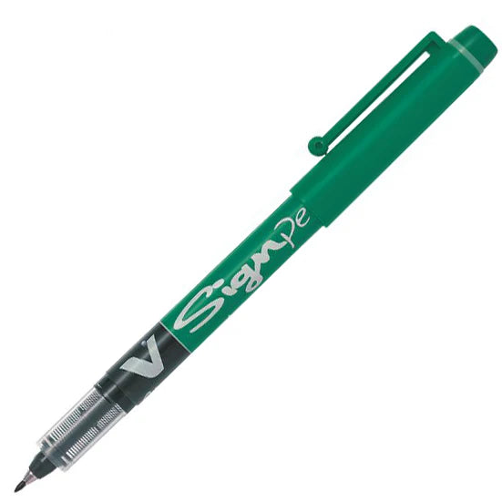 PILOT 1114 V SIGN PEN - GREEN