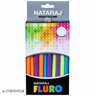 NATARAJ FLURO BALL PEN PACK OF 20PCS
