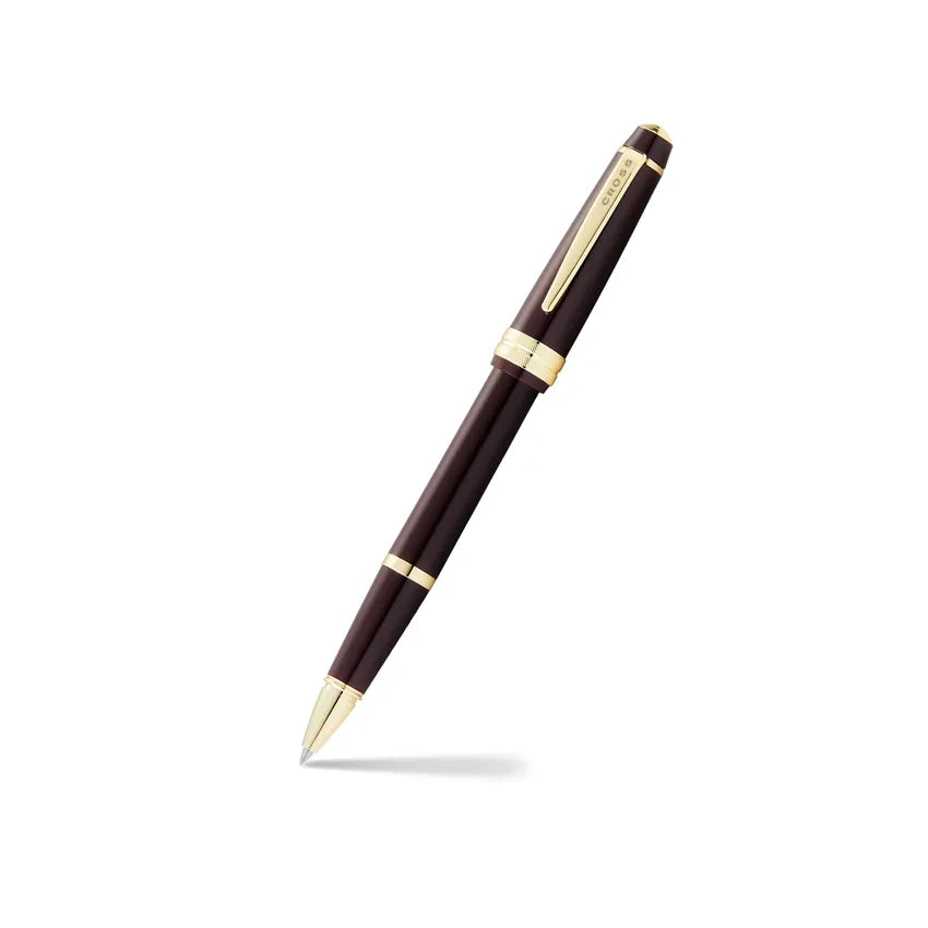 CROSS AT0745-11 BAILEY DARK RED & GOLD ROLLER BALL PEN