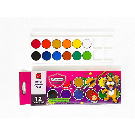 MASTER ART 077341 WATER COLOR CAKE 12C