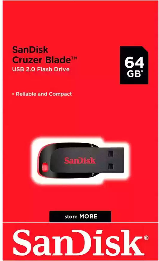 SANDISK CZ50 64GB USB PEN DRIVE 800