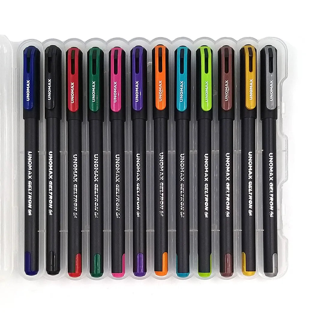 UNOMAX GELTRON FASHION GEL PEN 12N SET