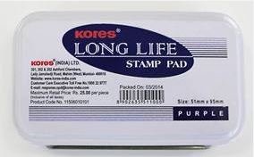 KORES STAMP PAD LONG LIFE LARGE PUR 80