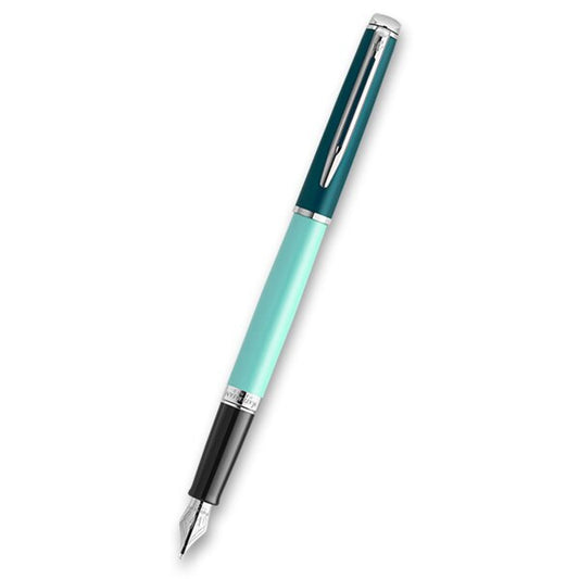 WATERMAN HEMISPHERE COLOR BLACK GREEN CT FOUNTAIN PEN(M)