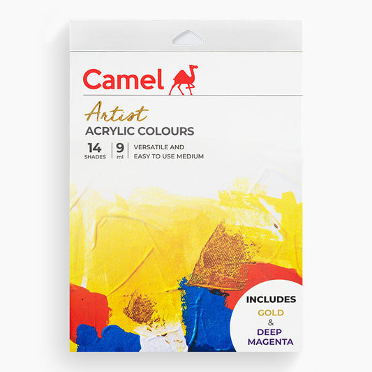 CAMLIN ARTIST ACRYLIC COLORS 9ML 14 COLOUR