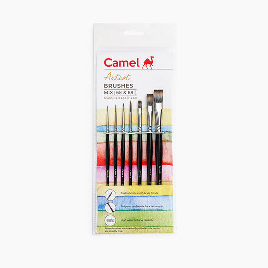 CAMLIN BRUSH ROUND (SR 68) SET 7 PC