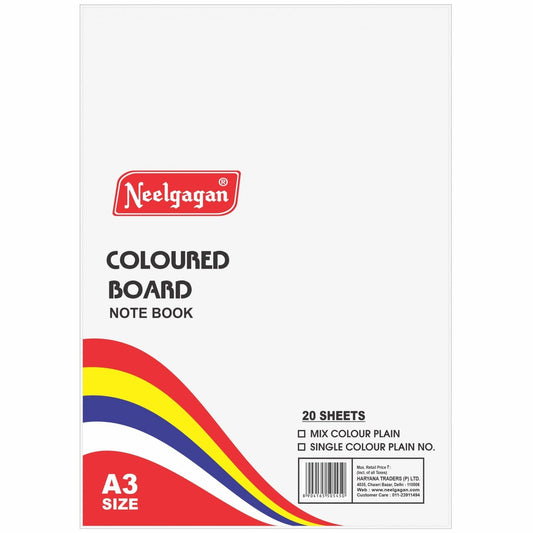 NEELGAGAN A4 PLAIN WHITE COLOR PAPER SHEETS 20SHEET