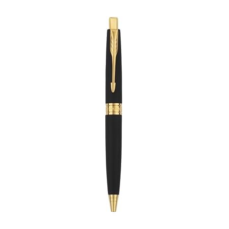 PARKER ASTER MATTE BLACK GOLD TRIM BALL PEN