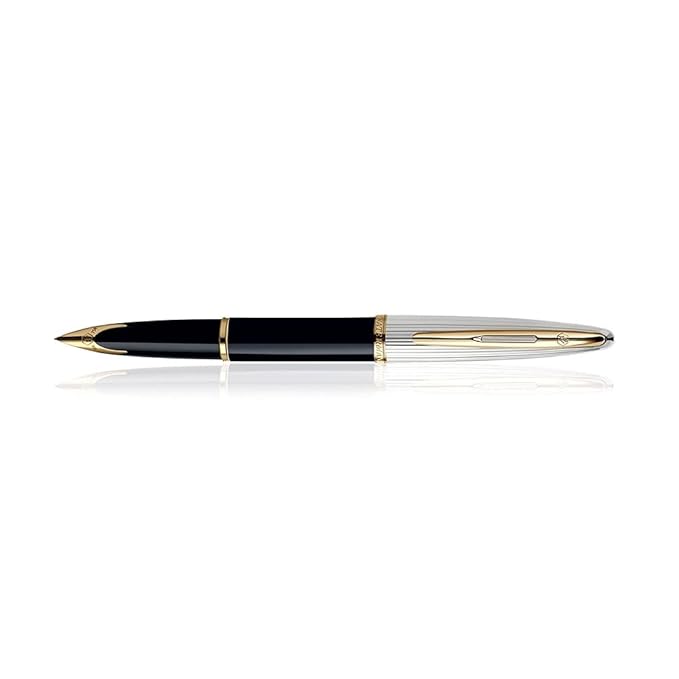 WATERMAN CARENE DLX BLACK GT FOUNTAIN PEN