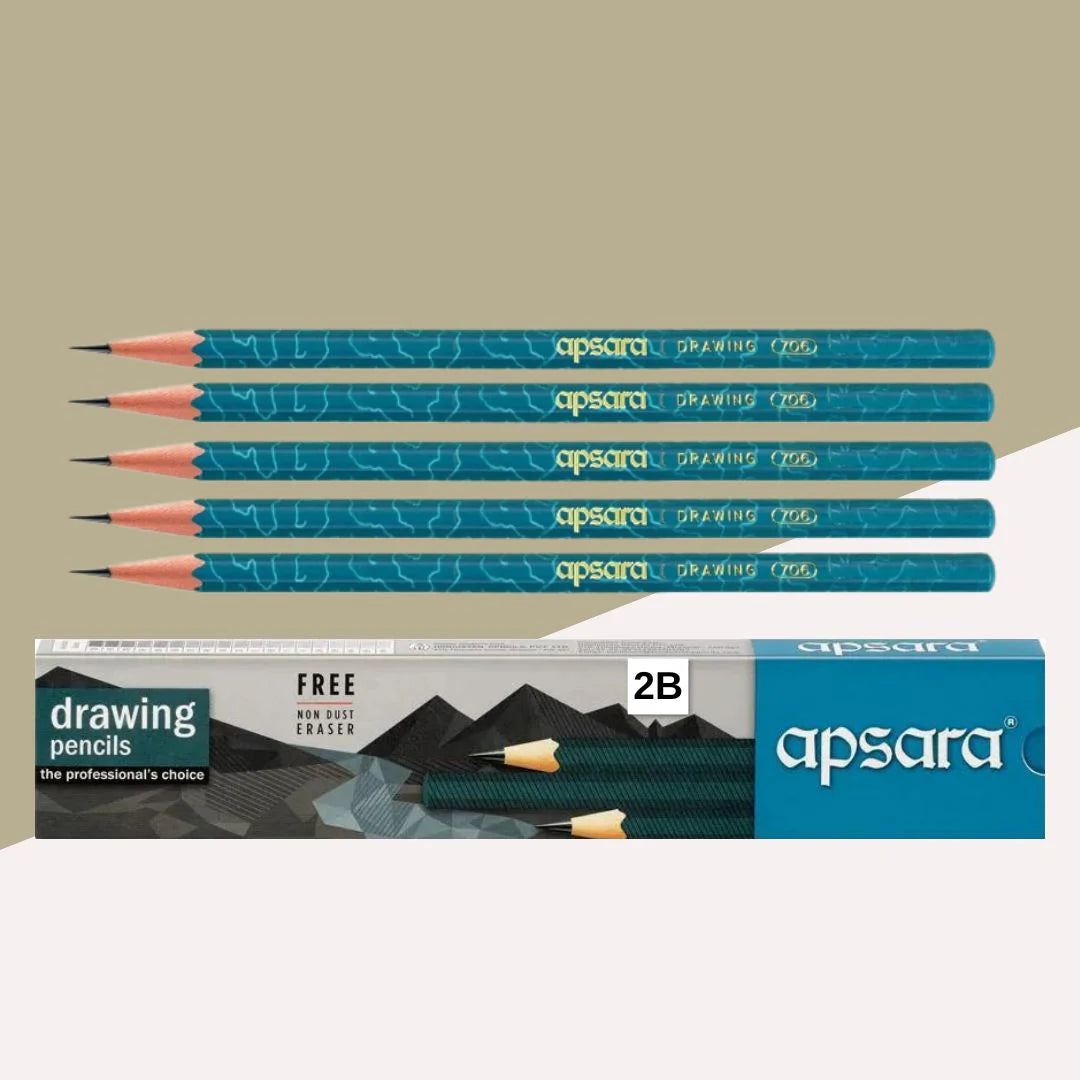 NT APSARA DRAWING PENCILS 2B 60