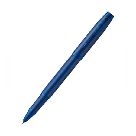 PARKER IM MONOCHROME BLUE TRIM ROLLER BALL PEN
