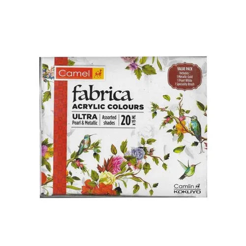 CAMEL ACRYLIC FABRICA COLOR 15ML SET OF 20