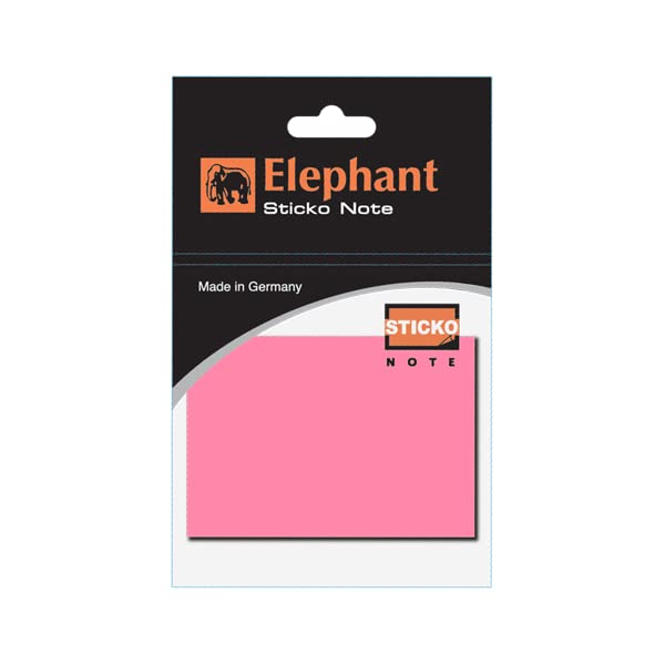 ELEPHANT 159672 2*3 STICKY NOTES PINK