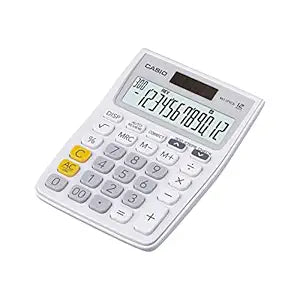 CASIO MJ 12VCB WHITE CALCULATOR