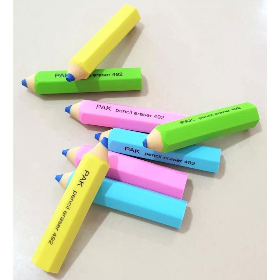 ERASER 492 PENCIL SHAPE PACK OF 5PCS