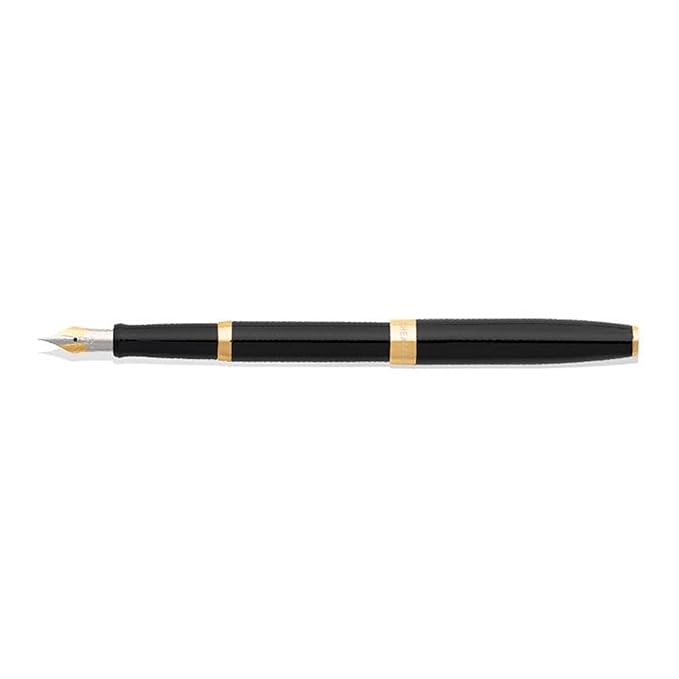 SHEAFFER 9471 GLOSS BLACK WITH GT M FOUNTAIN PEN