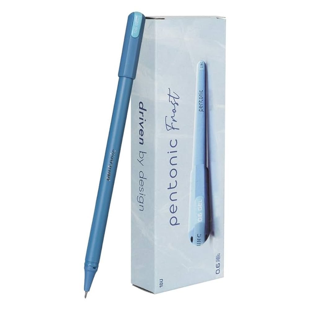 PENTONIC FROST BALL PEN PACK OF 10PCS - BLUE