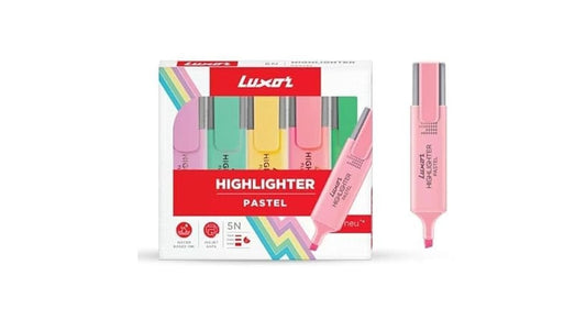 LUXOR 1852P ASSORTED PASTEL HIGHLIGHTER 5N