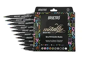 BRUSTRO  METALLIC BRUSH PEN 10N