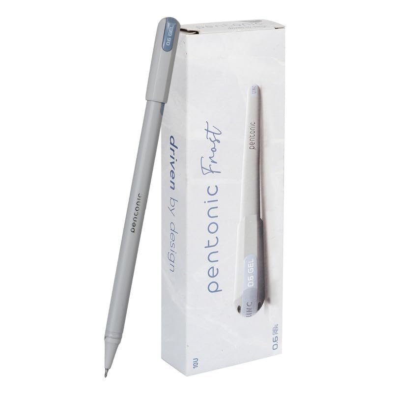 PENTONIC FROST BALL PEN PACK OF 10PCS - BLACK