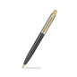 SHEAFFER 334 BRUSHED MAT BLACK & CHROME GOLDEN TRIM BALL PEN